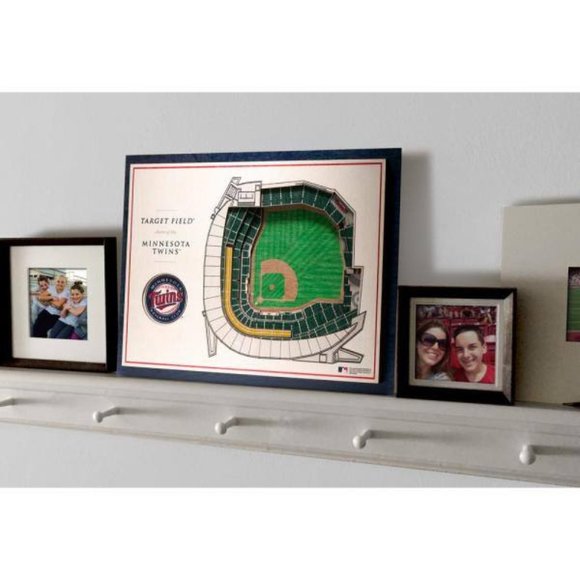 NWT StadiumViews Minnesota Twins Target Field Wooden Five-Layer Stadium Wall Art - Picture 2 of 4
